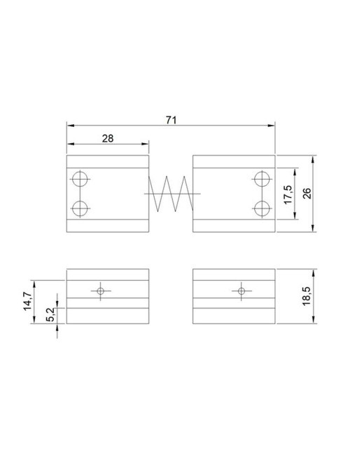 ogranicznik otwarcia, amortyzator Assa Abloy A153