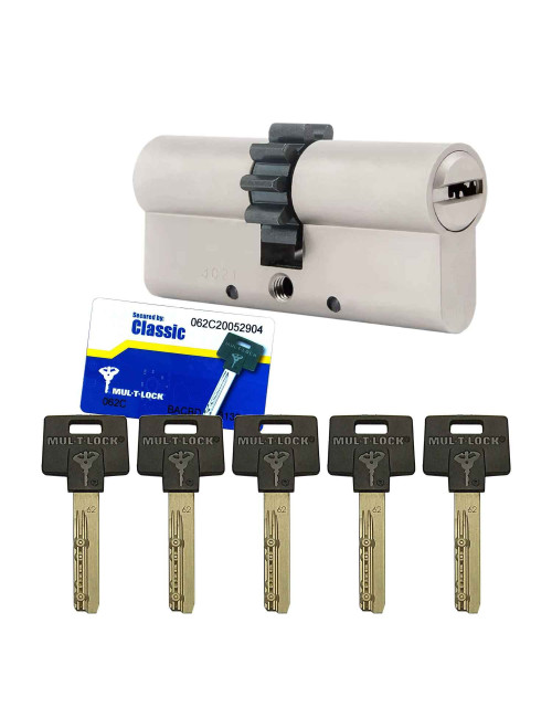 wkładka Mul-T-Lock Classic BW z zębatką, satyna
