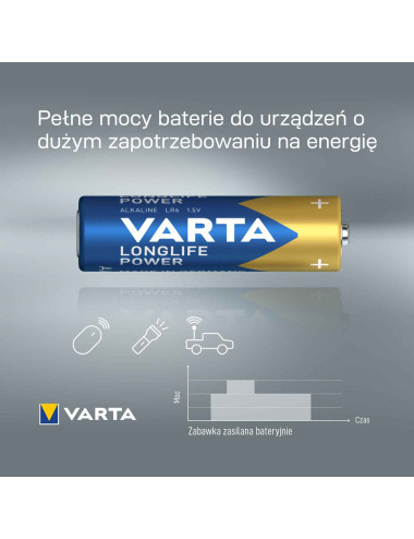 bateria Varta Longlife Power AAA - 8 szt