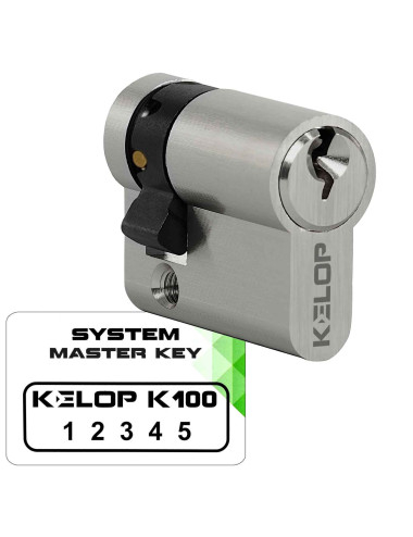 wkładka KELOP K100 zabierak ustawny nikiel system master key